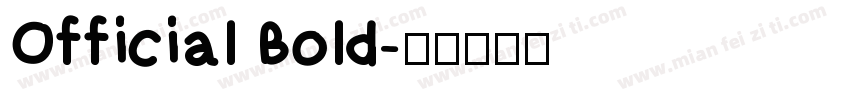 Official Bold字体转换